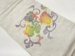 花唐草模様織出し名古屋帯